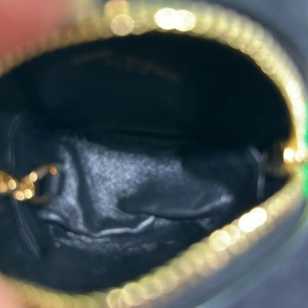 YSL SAINT LAURENT leather Key chain bag‎ 100% Authentic - Picture 11 of 12